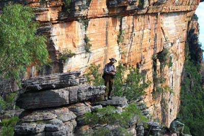 On the edge of the escarpment