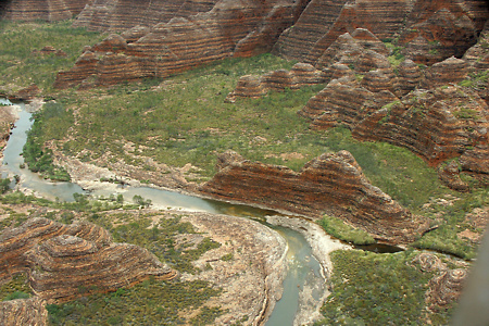 Aerial view of Piccaninny Creek