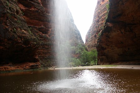 View from behind Cathedral Falls