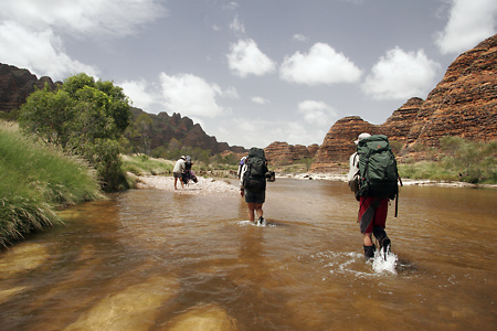 Walking up Piccaninny Creek