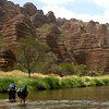 Wading up Piccaninny Creek