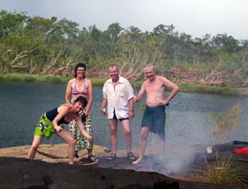 Guide Amelia Hunter (left), Mitchell Explorer, May 2007