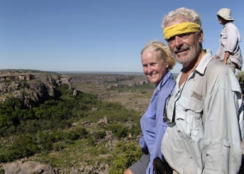 Jane Searle and others at the top of Waterfall Creek