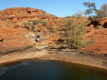 Walking up Kings Creek, Watarrka, August 2008