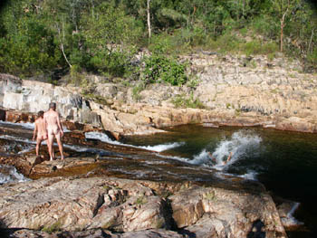 Cascades Creek water slide.