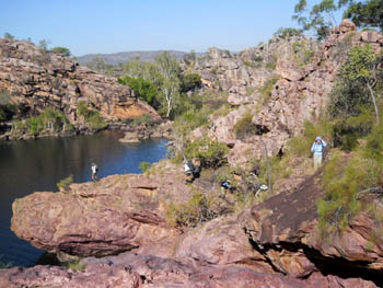 View stop, central Koolpin Gorge