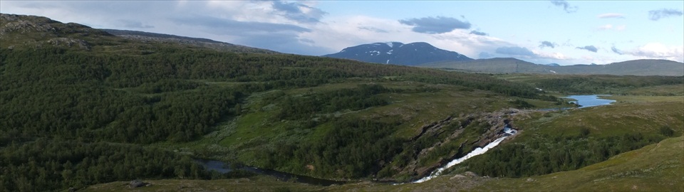 Padjelanta, Waterfall view near camp, day 8