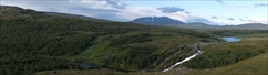 Sarek, Waterfall view near camp, day 8