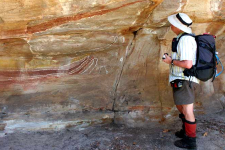 Rock shelter and painting