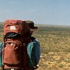 View over desert from southern edge of range