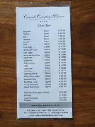 Cascade Manor bar fridge prices