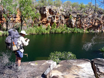 Photo stop at a gorge on Bachsten Creek
