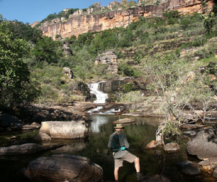 Waterfall below Hill 420