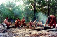 Dinner time, Barramundi Valley campsite