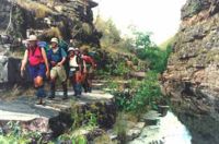 Walking through a Kakadu Gorge