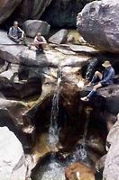 Waterfall Creek at the entrance to the cave