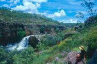 Koolpin Gorge waterfall