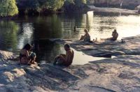 Relaxing at Jim Jim Creek