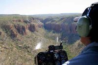 View from the helicopter, photo P. Benjafield