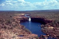 Aerial view of Solea Falls