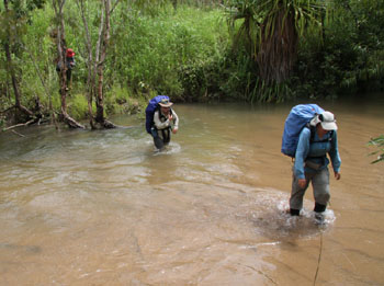 Creek crossing, photo R Ridgwell