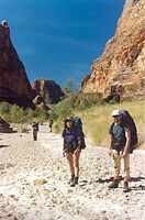 Walking in Purnululu