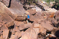 A serious rock scramble