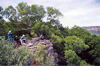 Rocky scramble up creek