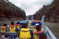 Jet boat in Katherine Gorge