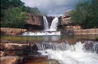 Top Falls, Cascades Creek. There is a rock shelter here where you can shelter if it is raining. Photo C Johnstone